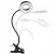 Lampka biurkowa LED Ring USB 3 barwy z klipsem SuperLED