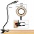 Lampka biurkowa LED Ring USB 3 barwy z klipsem SuperLED
