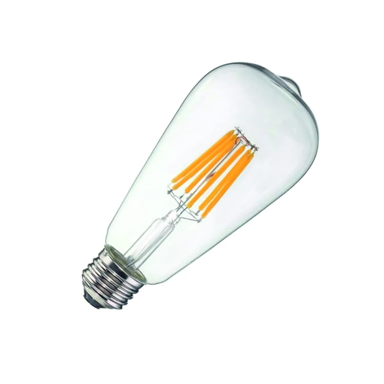 Żarówka LED E27 Filament 6W łezka biała neutralna