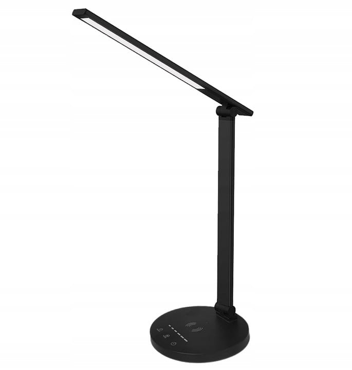 Lampka biurkowa LED USB 3 barwy Ładowarka indukcyjna SuperLED