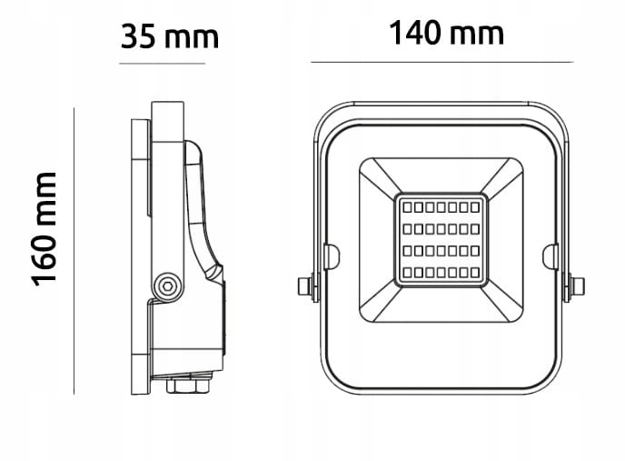 Naświetlacz LED Halogen Lampa Slim LED 50W 5000lm PREMIUM TUV SuperLED
