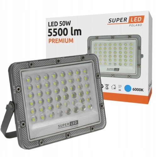 Naświetlacz LED Slim 50W 5500lm PREMIUM