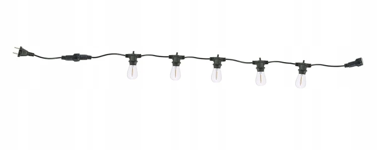 Girlanda ogrodowa 5m + 5x żarówka LED E27
