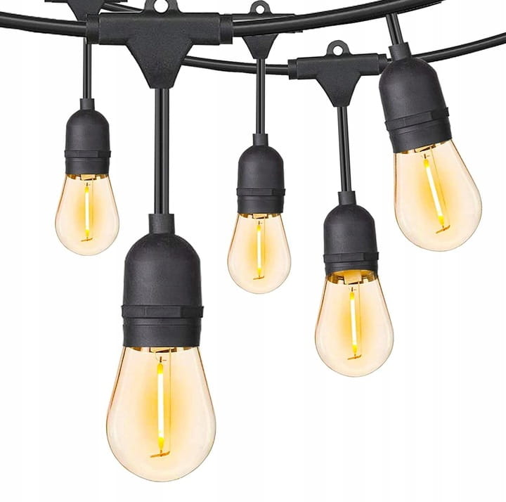 Girlanda ogrodowa  5m + 5x żarówka LED E27 zwis