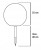 Lampa Solarna LED BALLO 25cm
