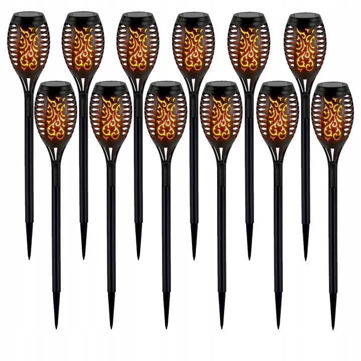 12x Lampa solarna LED FLAMI pochodnia