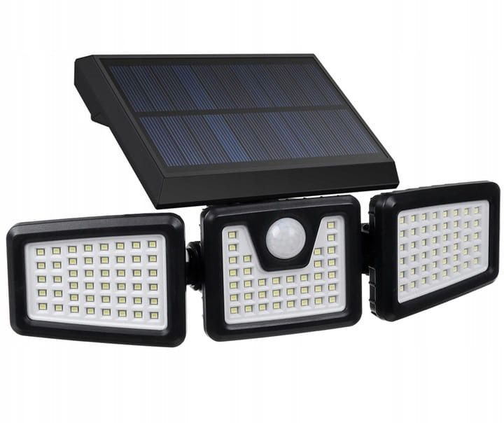 Lampa solarna LED Mocna 800lm = 80W Halogen z czujnikiem ruchu i zmierzchu