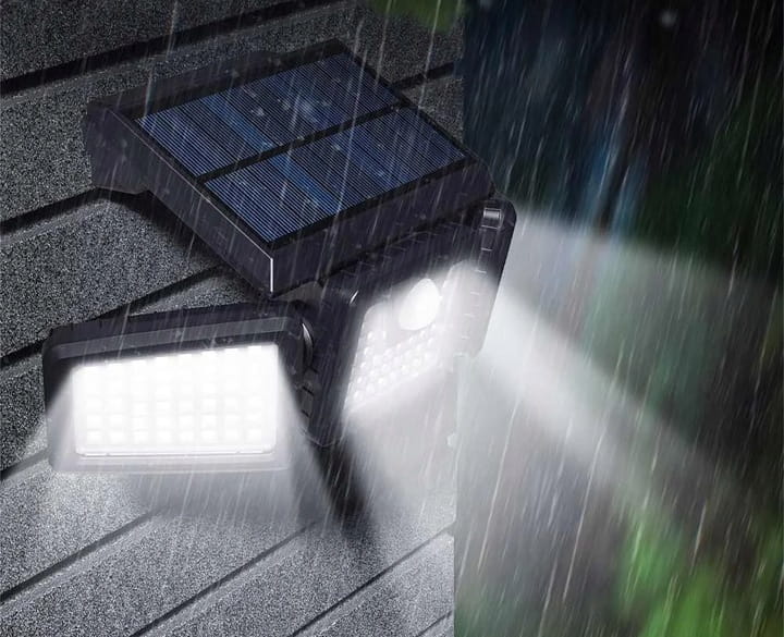 Lampa solarna LED Mocna 800lm = 80W Halogen z czujnikiem ruchu i zmierzchu