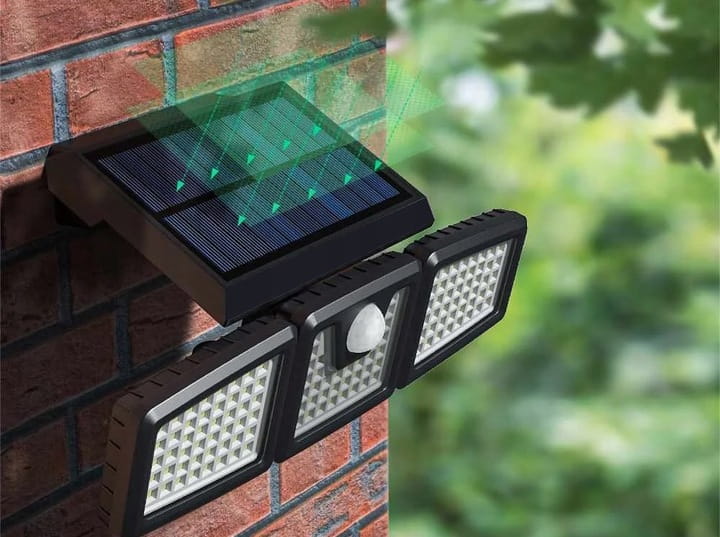 Lampa solarna LED Mocna 800lm = 80W Halogen z czujnikiem ruchu i zmierzchu