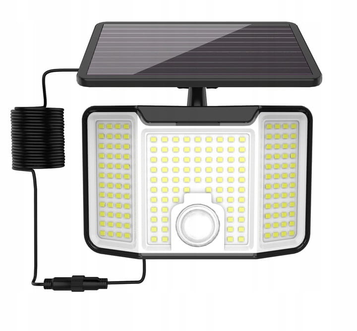 Lampa solarna LED Halogen z czujnikiem ruchu i zmierzchu