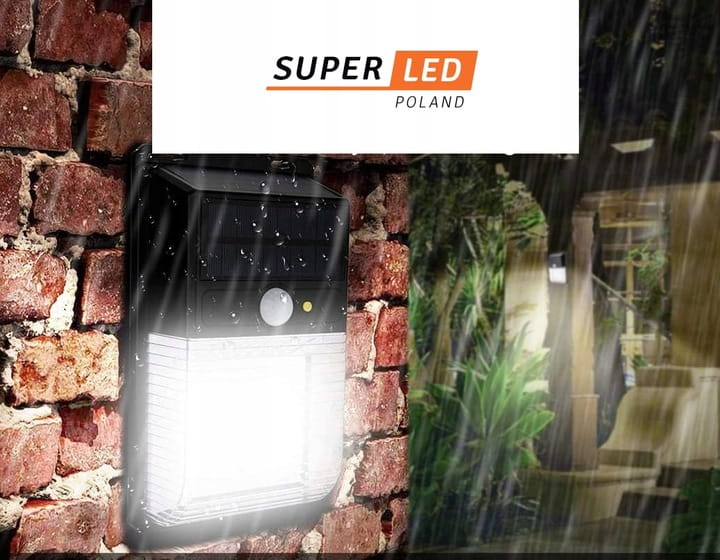 Lampa solarna LED uliczna z czujnikiem ruchu i zmierzchu SuperLED