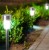 10x Lampa ogrodowa LED SOLARNA WBIJANA SŁUPEK SREBRNY
