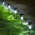 10x Lampa ogrodowa LED SOLARNA WBIJANA SŁUPEK SREBRNY