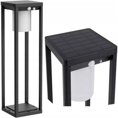 Lampa ogrodowa LED SOLARNA wbijana 600 lm SŁUPEK OGRODOWY 50cm PREMIUM