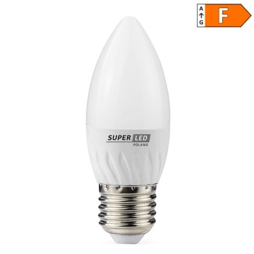 Żarówka LED E27 6W świeczka neutralna