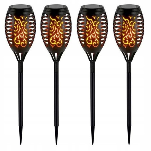 4x Lampa solarna LED FLAMI XL pochodnia