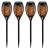 4x Lampa solarna LED FLAMI XL pochodnia