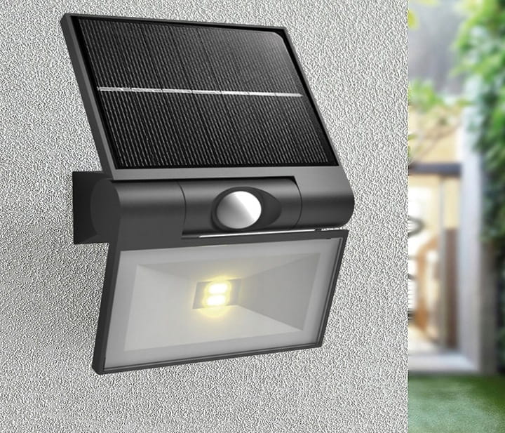 Lampa solarna LED Mocna 400 lm = 40W Halogen z czujnikiem ruchu i zmierzchu