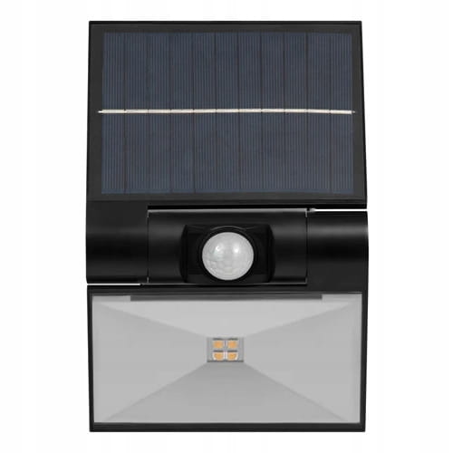 Lampa solarna LED Mocna 400 lm = 40W Halogen z czujnikiem ruchu i zmierzchu