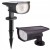 Lampa solarna LED 2w1 Reflektor wbijany + Kinkiet ogrodowy SuperLED