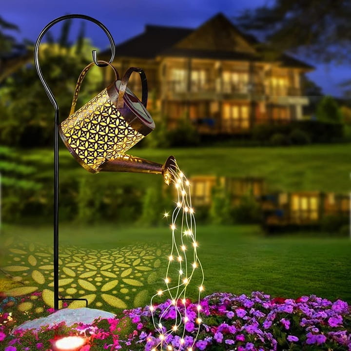 Lampa ogrodowa solarna LED Konewka XXL z czujnik zmierzchu