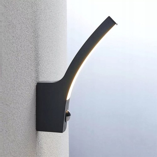 Kinkiet ogrodowy LED 12W 1080 lm Lampa elewacyjna 4000K z czujnik ruchu