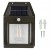 Lampa solarna LED elewacyjna kinkiet z czujnik ruchu i zmierzchu + żarówka