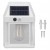 Lampa solarna LED elewacyjna kinkiet z czujnik ruchu i zmierzchu + żarówka