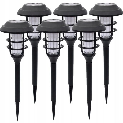 6x Lampa solarna LED Latarnia ogrodowa wbijana słupek latarenka Premium