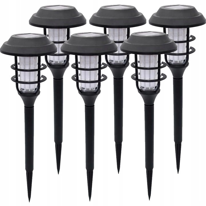 6x Lampa solarna LED Latarnia ogrodowa wbijana słupek latarenka Premium