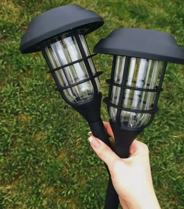 6x Lampa solarna LED Latarnia ogrodowa wbijana słupek latarenka Premium