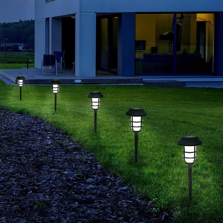 6x Lampa solarna LED Latarnia ogrodowa wbijana słupek latarenka Premium