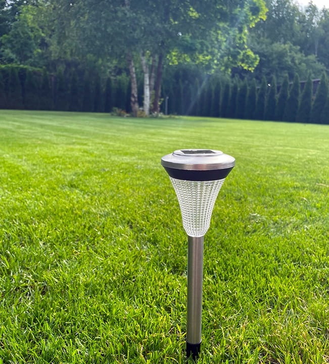 6x Lampa solarna LED ogrodowa wbijana słupek latarenka