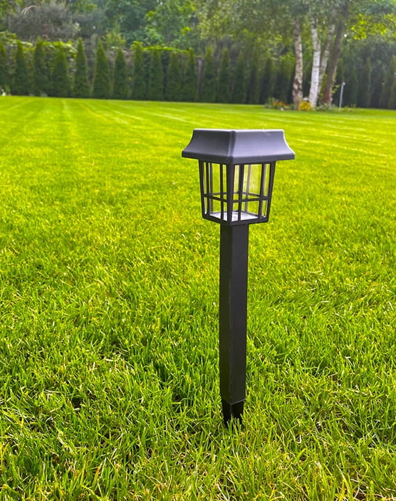 6x Lampa solarna LED Latarnia ogrodowa wbijana słupek latarenka