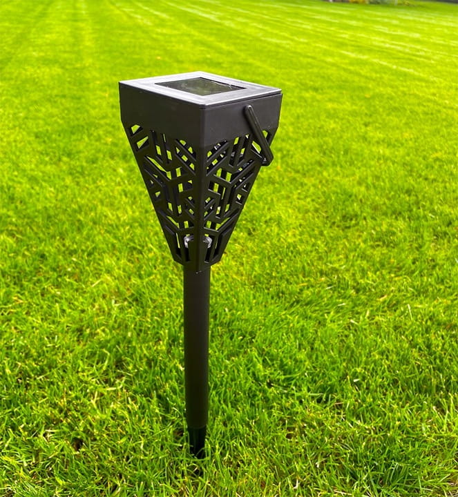 6x Lampa solarna LED Latarnia ogrodowa wbijana słupek latarenka ażurowa