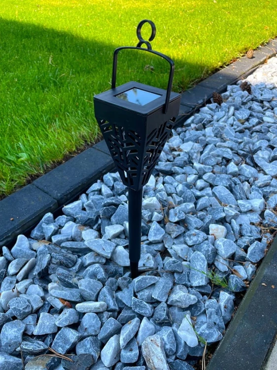 6x Lampa solarna LED Latarnia ogrodowa wbijana słupek latarenka ażurowa