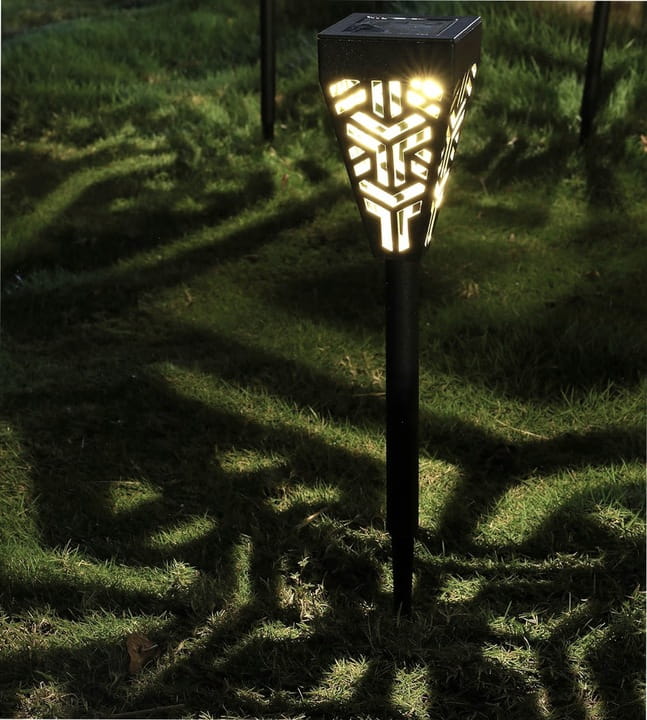 6x Lampa solarna LED Latarnia ogrodowa wbijana słupek latarenka ażurowa