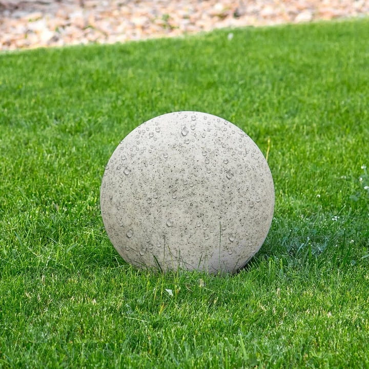 Kula ogrodowa LED 230V E27 20 cm KAMIENNA BETONOWA z przewodem i wtyczką