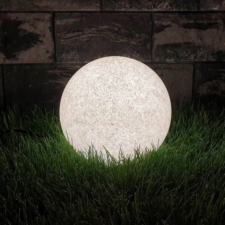 Kula ogrodowa LED 230V E27 20 cm KAMIENNA BETONOWA z przewodem i wtyczką