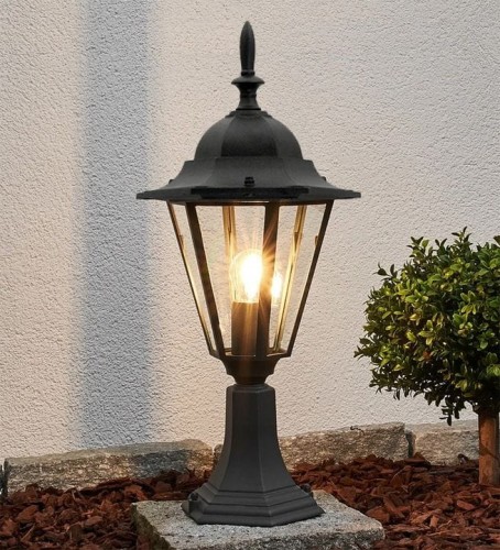 Lampa Ogrodowa stojąca słupek ogrodowy 40 cm E27 Retro Latarnia