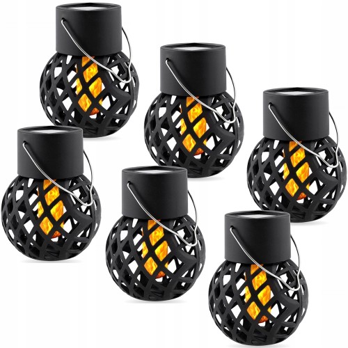 6x Lampa solarna kula LED wisząca SuperLED