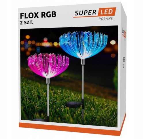 2x Lampa Solarna DRZEWKO LED RGB DMUCHAWIEC FAJERWERKI SuperLED