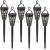 6x Lampa solarna LED ogrodowa wbijana ażurowa