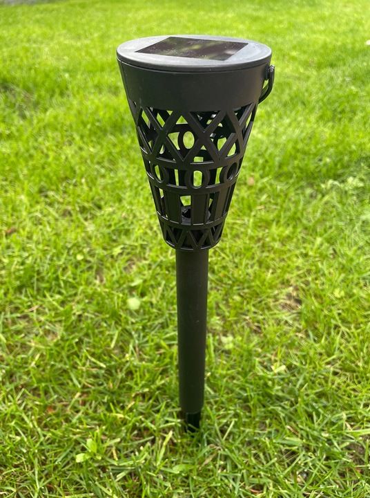 6x Lampa solarna LED ogrodowa wbijana ażurowa