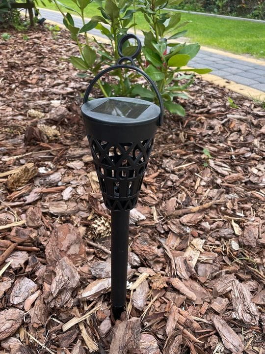 6x Lampa solarna LED ogrodowa wbijana ażurowa