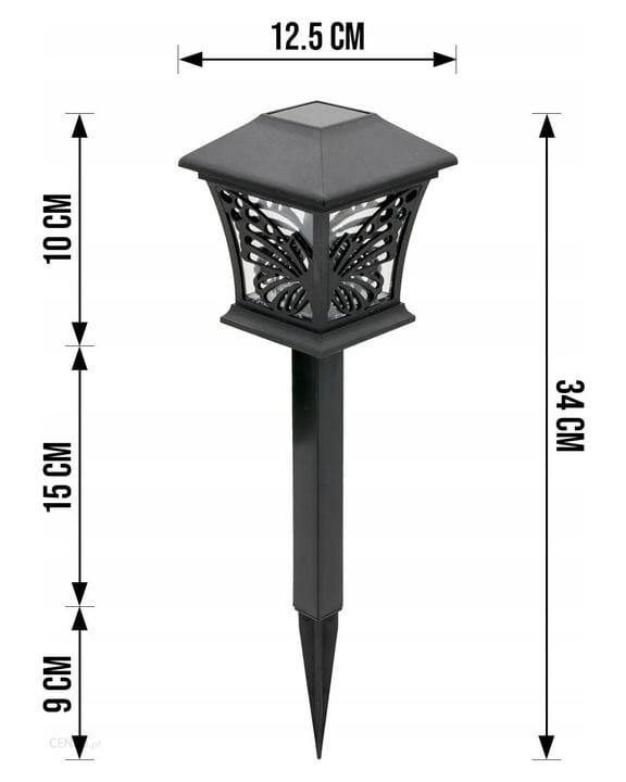 5x Lampa solarna LED ogrodowa wbijana Motyl SuperLED