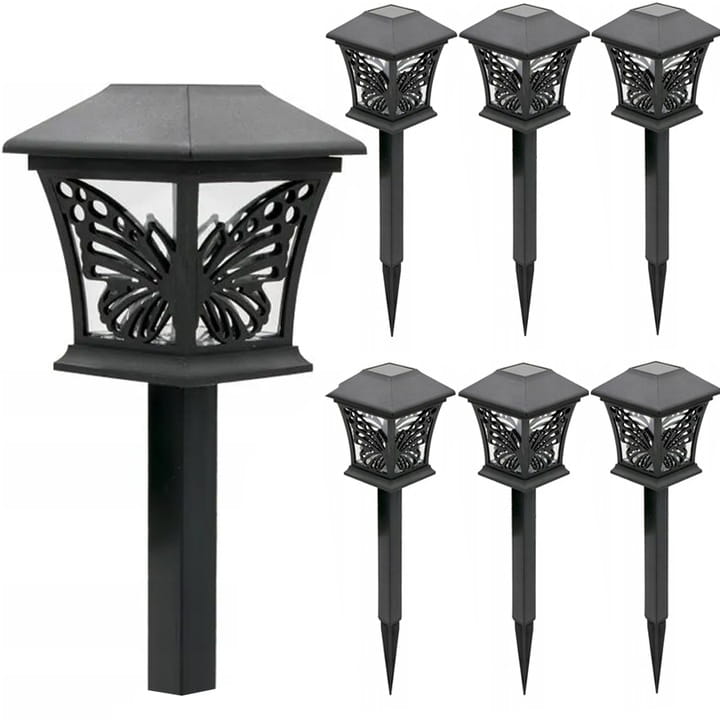 5x Lampa solarna LED ogrodowa wbijana Motyl SuperLED
