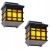 2x Lampa solarna LED elewacyjna kinkiet z czujnik ruchu i zmierzchu