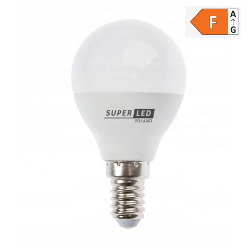 Żarówka LED E14 7W kulka biała zimna