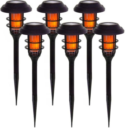 6x Lampa solarna LED Latarnia ogrodowa wbijana słupek latarenka ciepła Premium